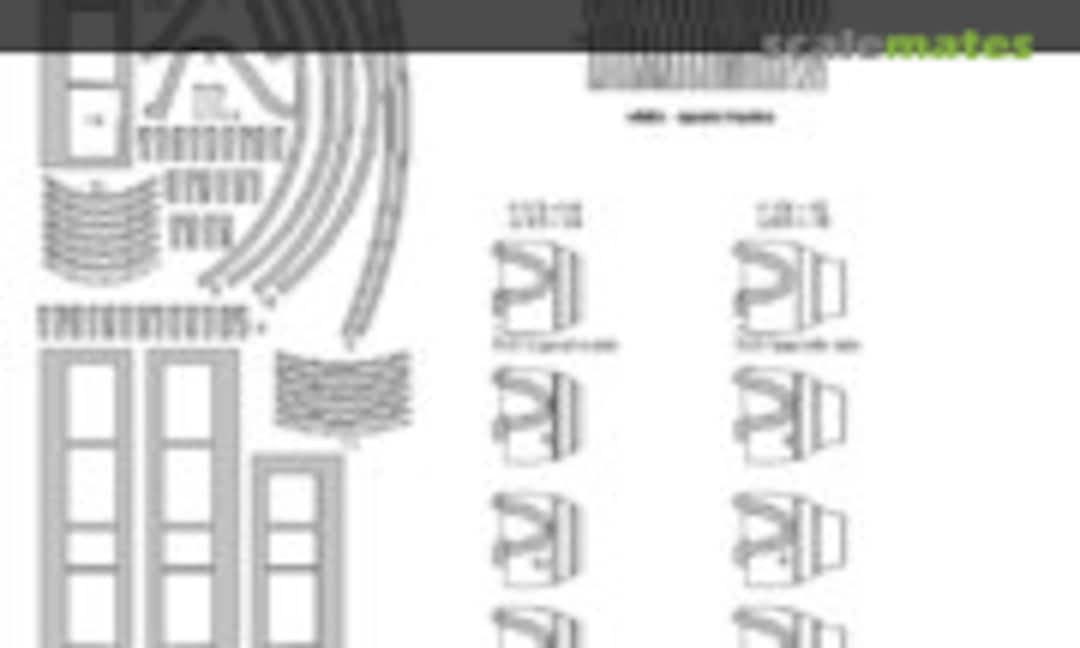 1:48 F-14A Tomcat (late model) EXHAUST NOZZLES kabuki masks (New Ware NWAM0940) NWAM0940