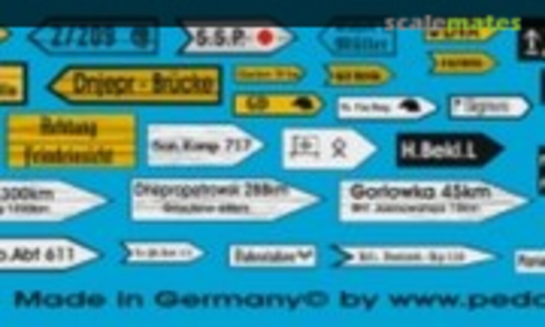1:72 Strassenschilder Russland (Peddinghaus-Decals EP 1513) EP 1513