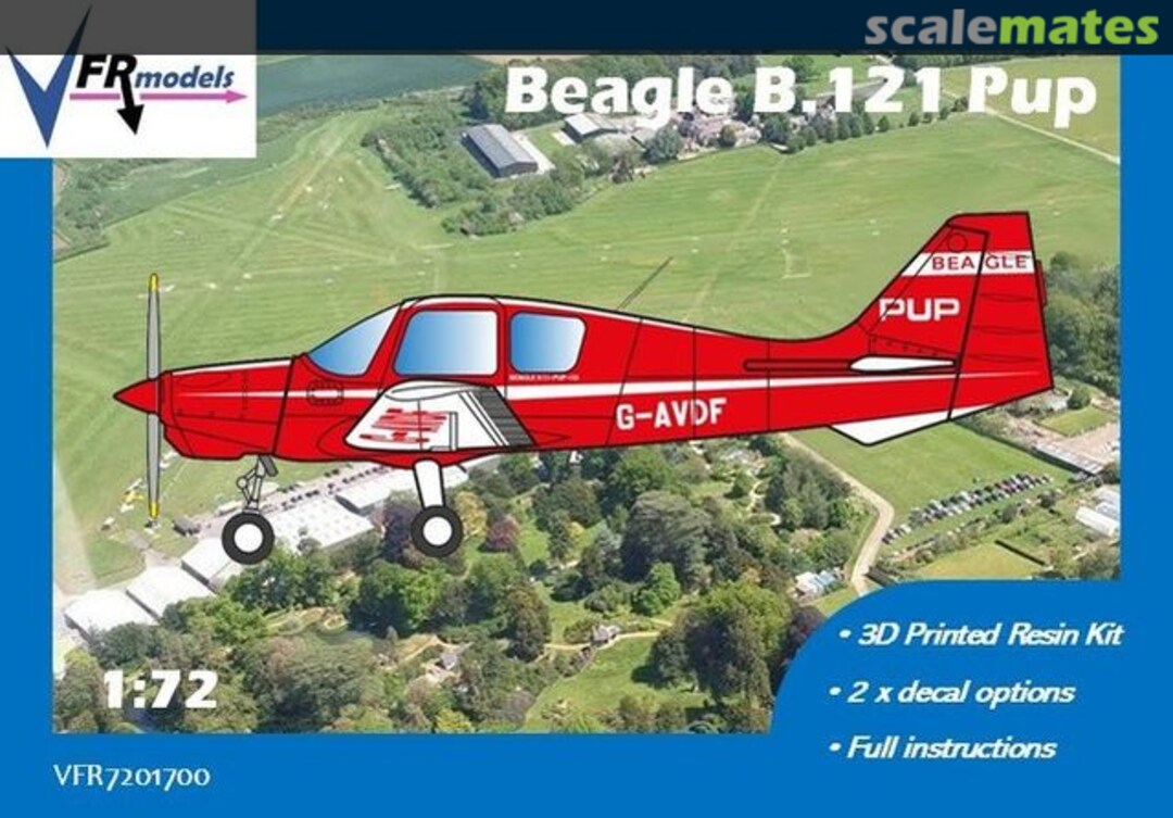 Boxart Beagle B.121 Pup VFR7201700 VFR models Boxart Beagle B.121 Pup VFR7201700 VFR models