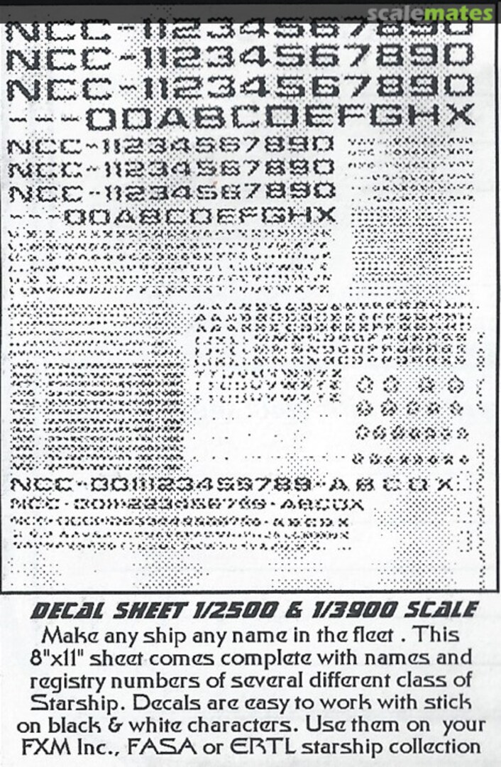 Boxart Starfleet Generic Decals DCLS FXM Boxart Starfleet Generic Decals DCLS FXM