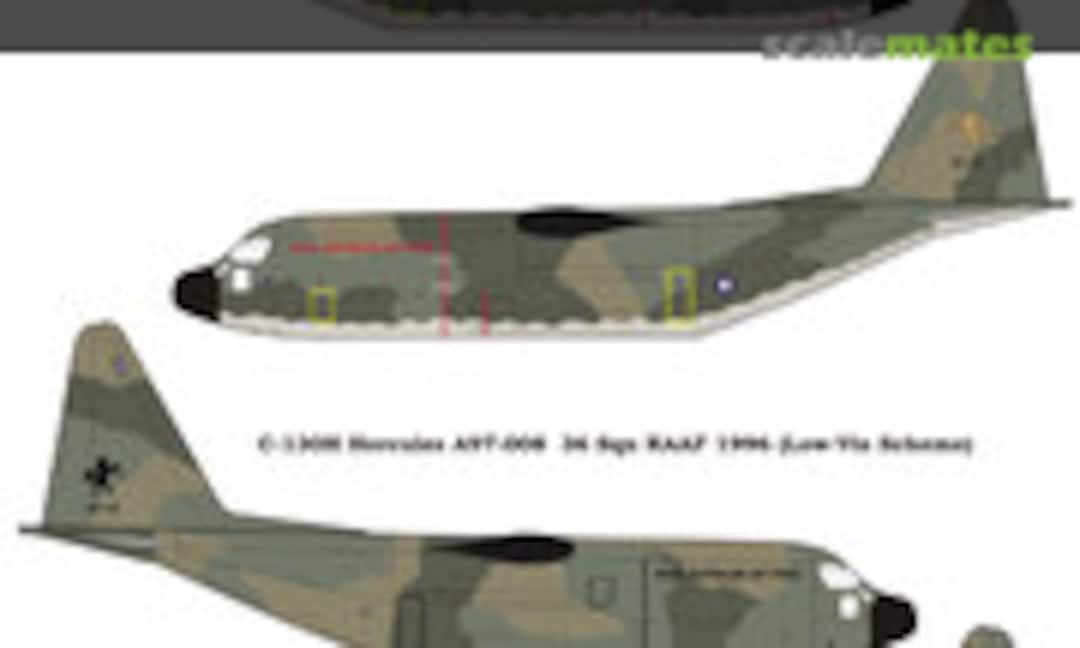 1:144 C-130H Hercules: RAAF 36 Sqn Hi-Vis/Lo-Vis (Aussie Decals A14436) A14436