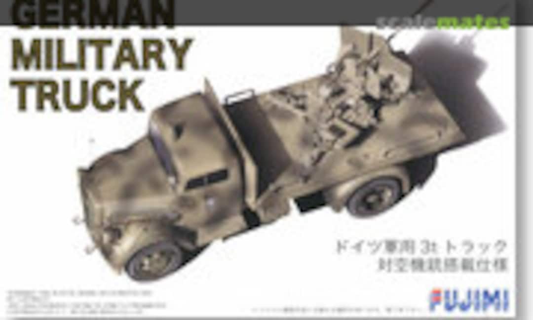 1:72 German Military Truck w/Antiaircraft Gun (Fujimi 72233)