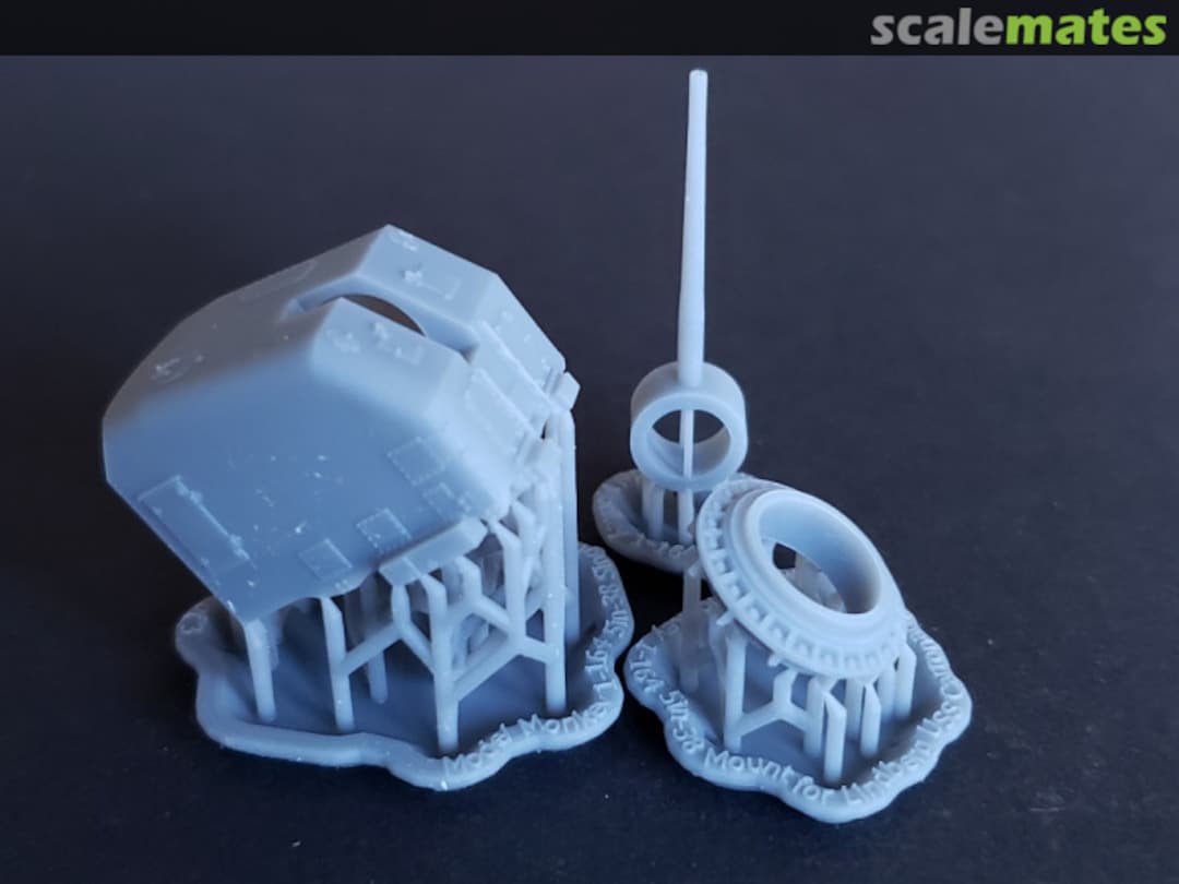 Boxart 5"/38 cal. Mount, "Single Knuckle" Lightweight for LSM(R) 164-5in.1knuckle Model Monkey