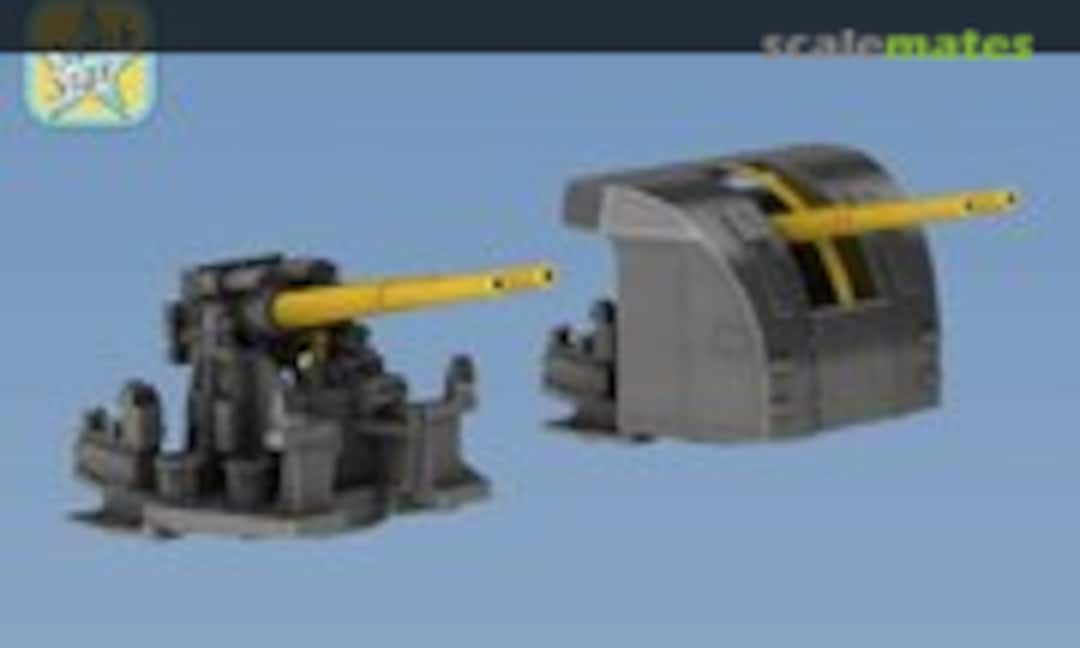 1:350 4 inch (10.2 cm) Mark XVI guns in twin mounting (North Star NSA350057)