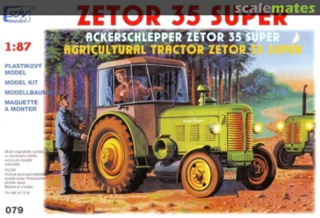 Boxart Zetor 35 Super 079 SDV Model Boxart Zetor 35 Super 079 SDV Model