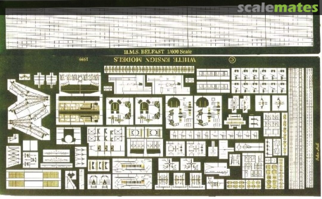 Boxart HMS Belfast PE 615 White Ensign Models Boxart HMS Belfast PE 615 White Ensign Models