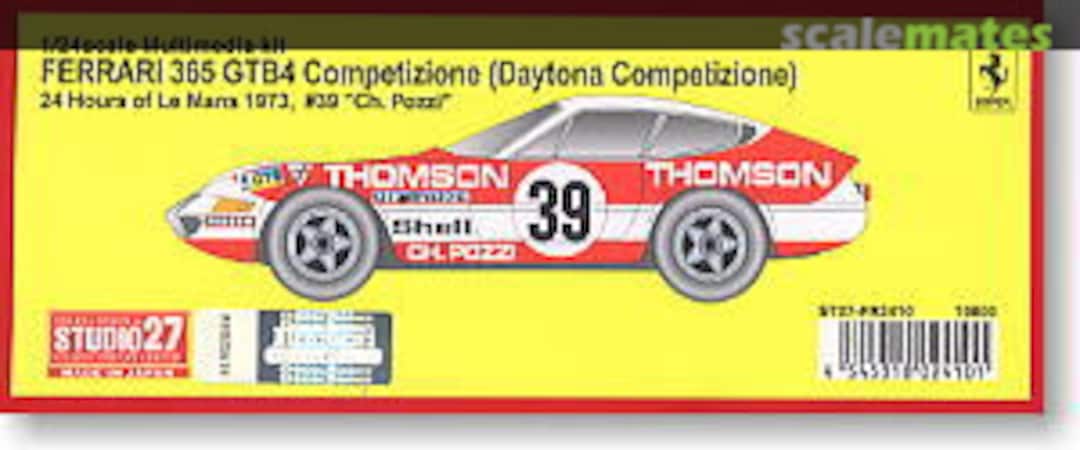 Boxart Ferrari 365 GTB4 ST27-FR2410 Studio27 Boxart Ferrari 365 GTB4 ST27-FR2410 Studio27