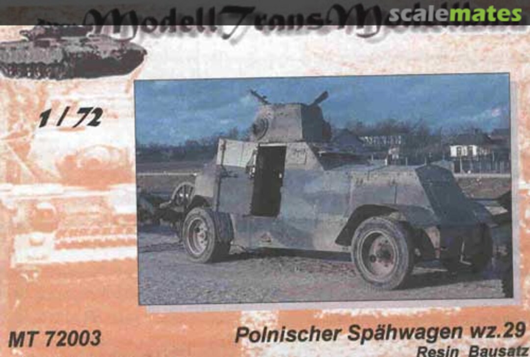 Boxart wz.29 MT 72003 Modell Trans Modellbau Boxart wz.29 MT 72003 Modell Trans Modellbau