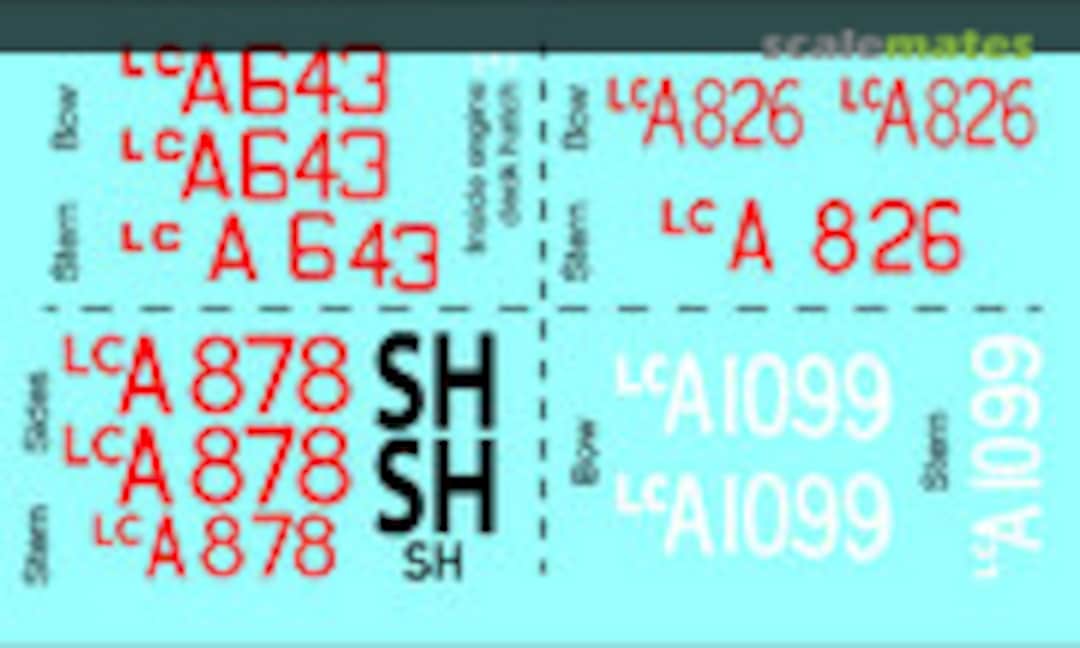 1:72 British LCA Landing Craft - Operation Infatuate 1944 (Black Lion Decals 72070) 72070