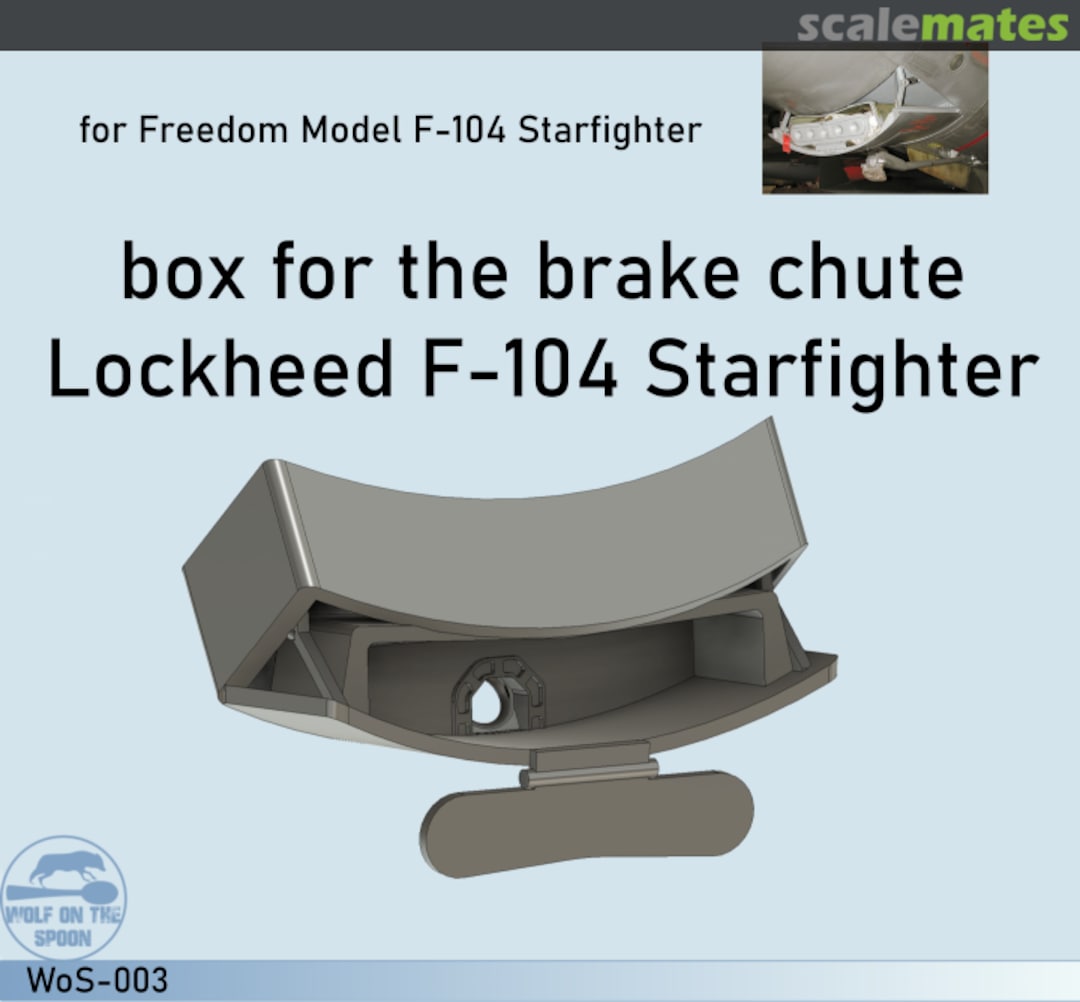 Boxart brakechute box for F-104 Startfighter WoS-003 WoS-3D Boxart brakechute box for F-104 Startfighter WoS-003 WoS-3D