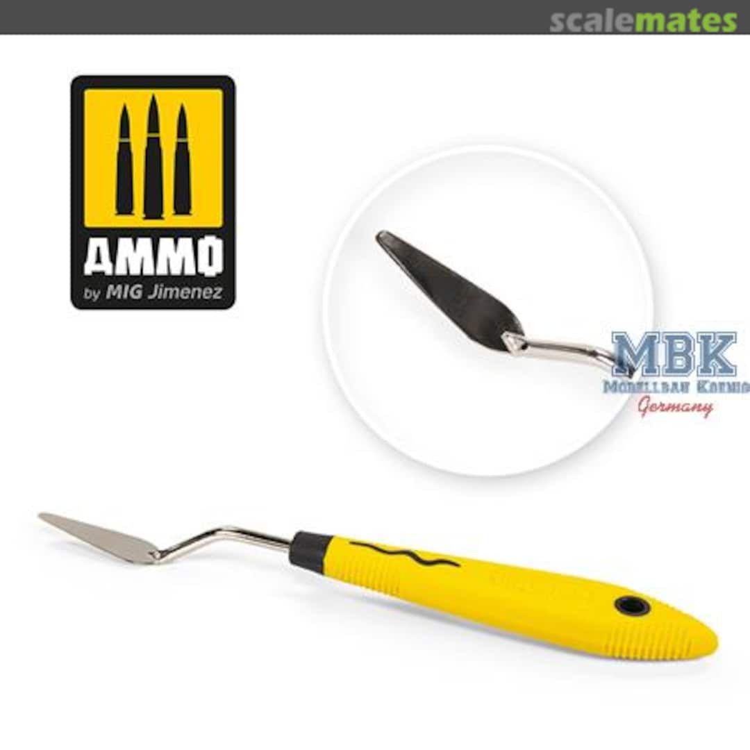 Boxart Drop Shape Small Palette Knife AMIG8680 Ammo by Mig Jimenez Boxart Drop Shape Small Palette Knife AMIG8680 Ammo by Mig Jimenez