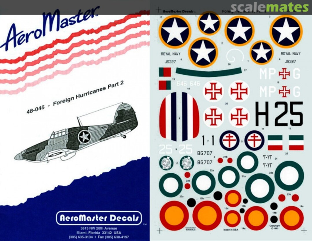 Boxart Foreign Hurricanes Part 2 48-045 AeroMaster Boxart Foreign Hurricanes Part 2 48-045 AeroMaster