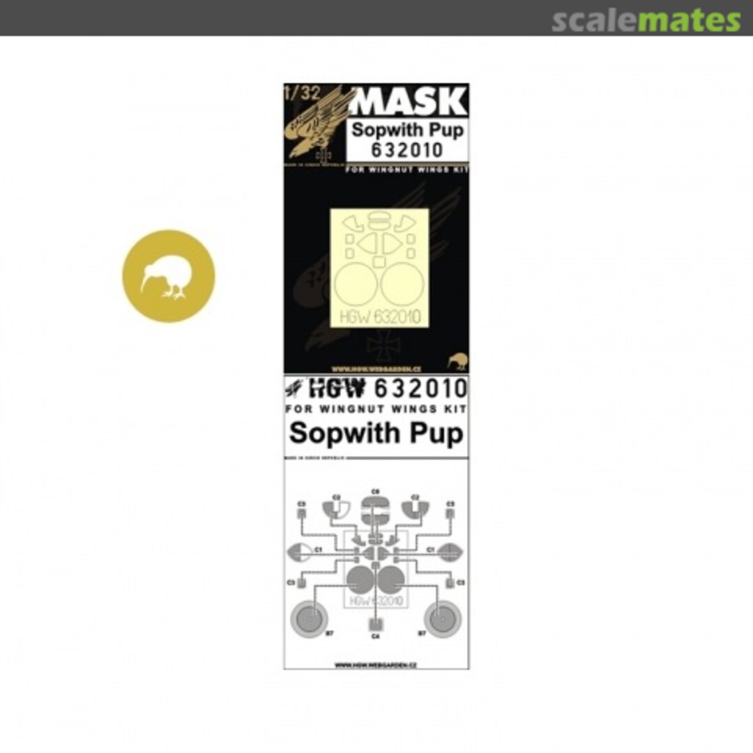 Boxart Sopwith Pup - Masks Set 632010 HGW Models Boxart Sopwith Pup - Masks Set 632010 HGW Models