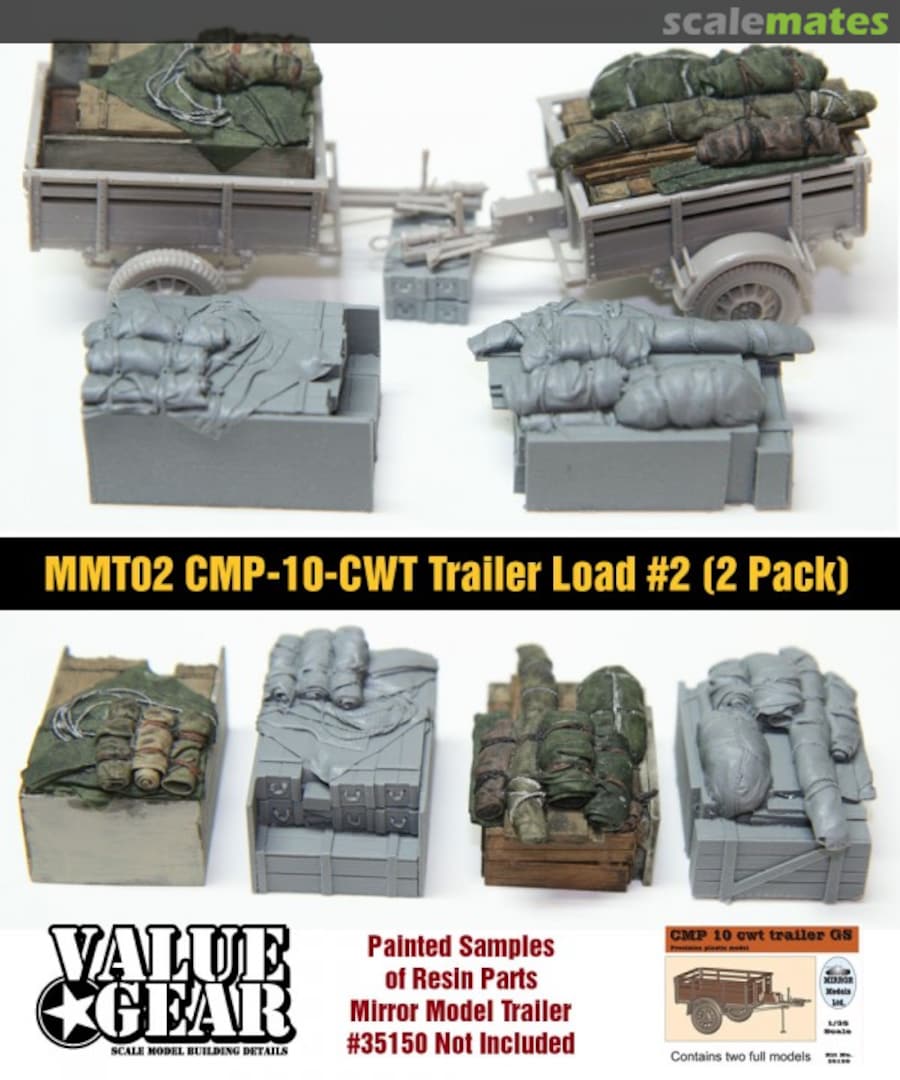 Boxart CMP 10cwt Trailer Load #2 (2 Loads) MMT02 Value Gear Boxart CMP 10cwt Trailer Load #2 (2 Loads) MMT02 Value Gear