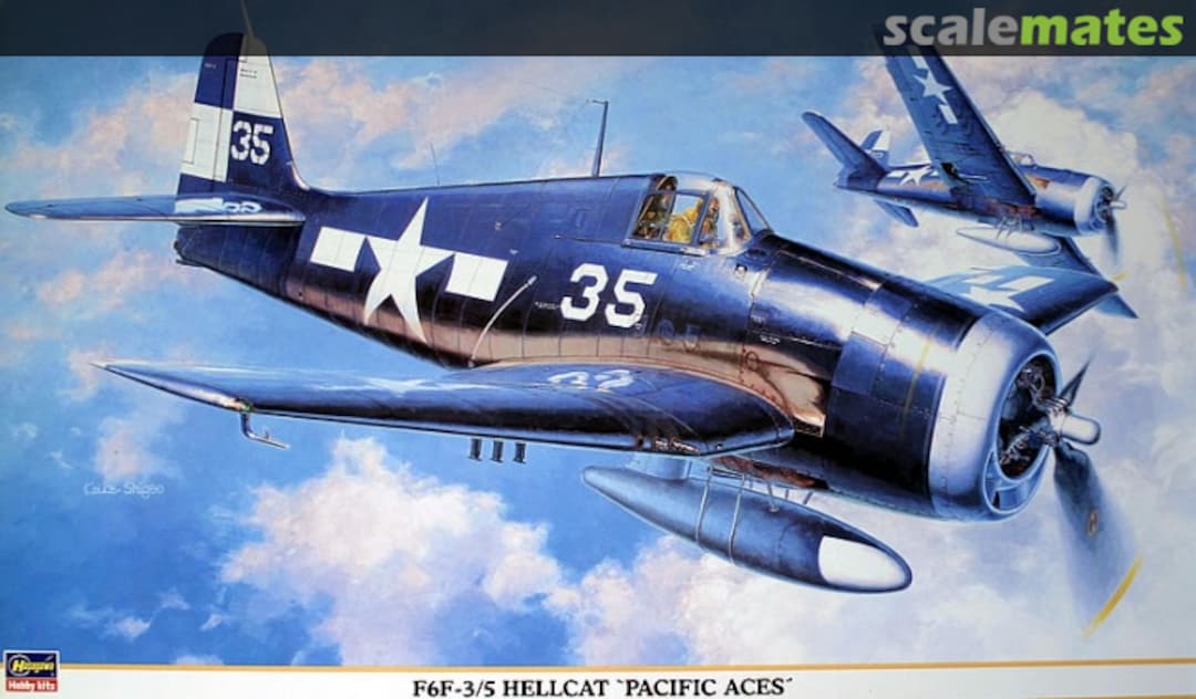 Boxart F6F-3/5 Hellcat 'Pacific Aces' 08119 Hasegawa Boxart F6F-3/5 Hellcat 'Pacific Aces' 08119 Hasegawa
