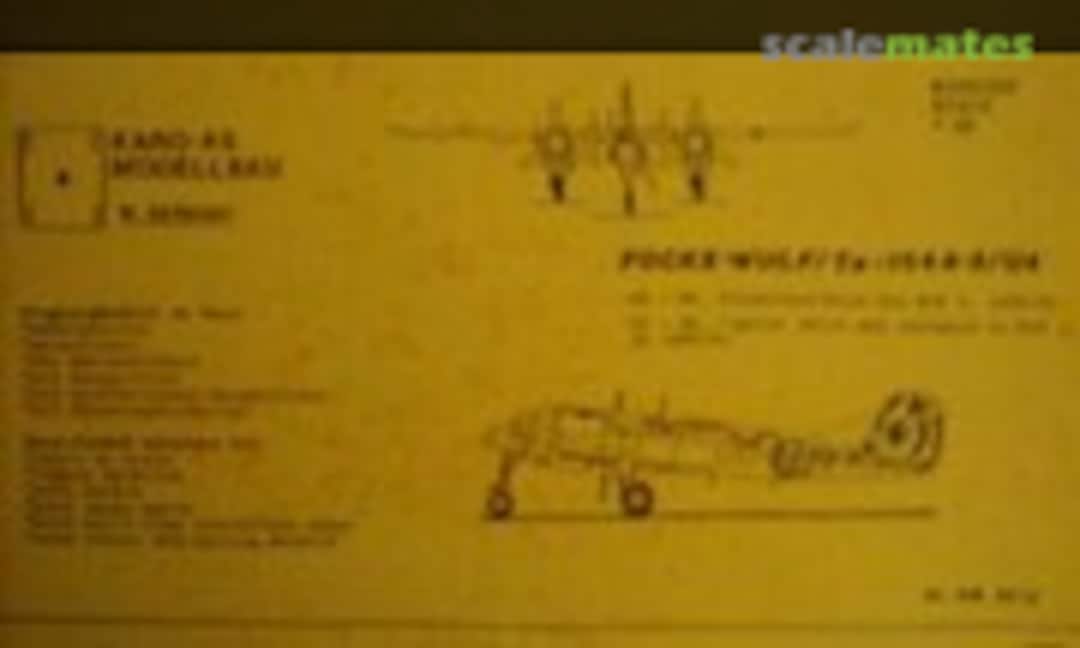 Focke Wulf Ta-154 A-2/U4 (Karo As AM4813)