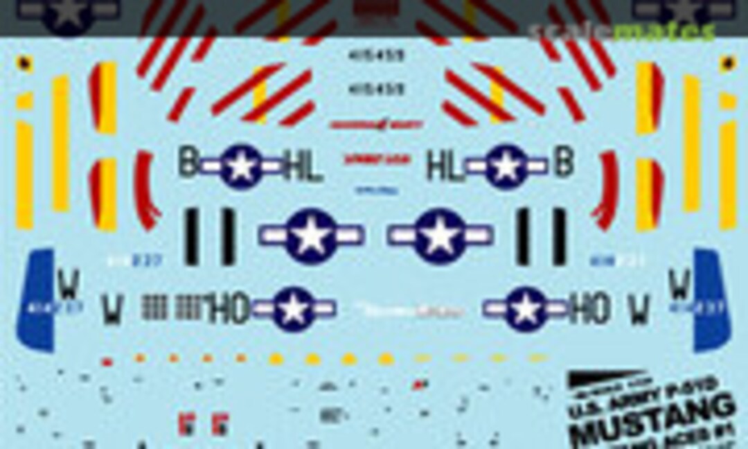 1:144 U.S. Army P-51D Mustang `Mustang Aces` #1 (MYK Design A-411) A-411