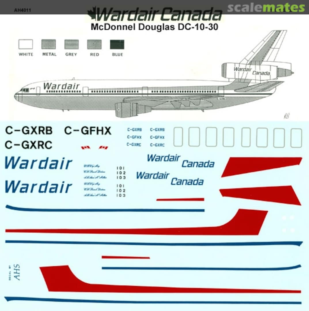 Boxart McDonnell Douglas DC-10-30 AHS4011 Airline Hobby Supplies Boxart McDonnell Douglas DC-10-30 AHS4011 Airline Hobby Supplies