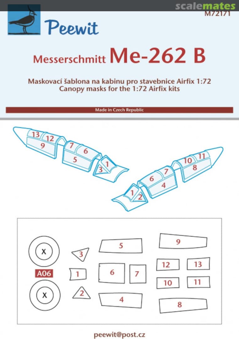 Boxart Messerschmitt Me-262B M72171 Peewit