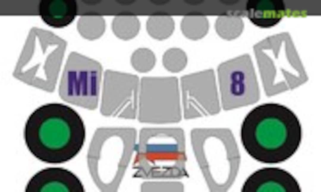 1:72 Paint mask for Mi-8/Mi-17 (Zvezda) (KAV models KAV M72 038) KAV M72 038