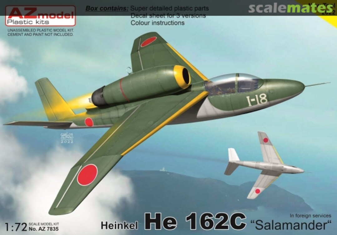 Boxart Heinkel He 162C "Salamander" AZ7835 AZmodel Boxart Heinkel He 162C "Salamander" AZ7835 AZmodel