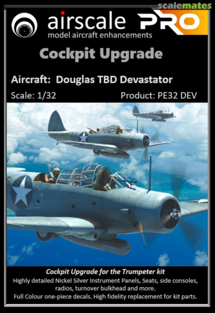 Boxart TBD Devastator Cockpit Set PE32 DEV Airscale Boxart TBD Devastator Cockpit Set PE32 DEV Airscale