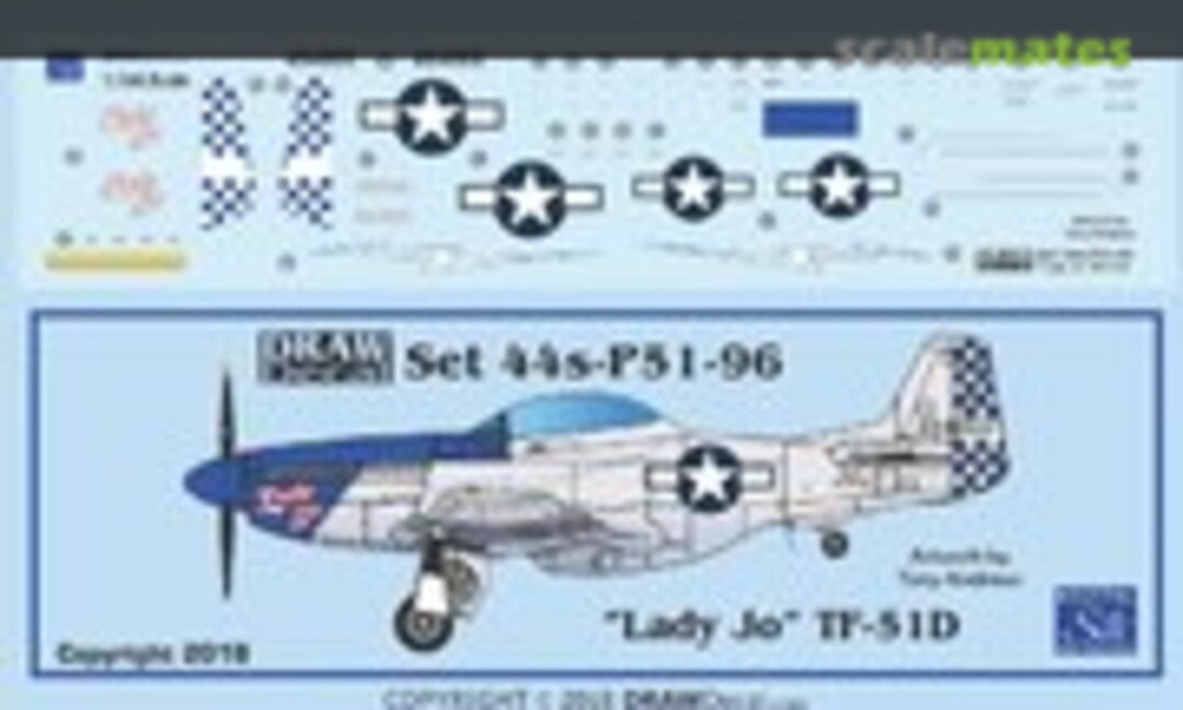 1:144 “Lady Jo” TF-51D (Draw Decal 44-P51-96) 44-P51-96