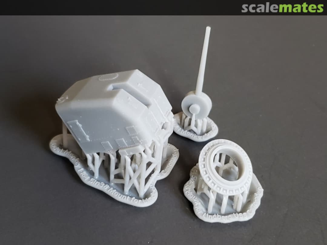 Boxart 5"/38 cal. Mk.30 Single-gun Mount, "Single Knuckle" Lightweight 164-5in38 Model Monkey Boxart 5"/38 cal. Mk.30 Single-gun Mount, "Single Knuckle" Lightweight 164-5in38 Model Monkey