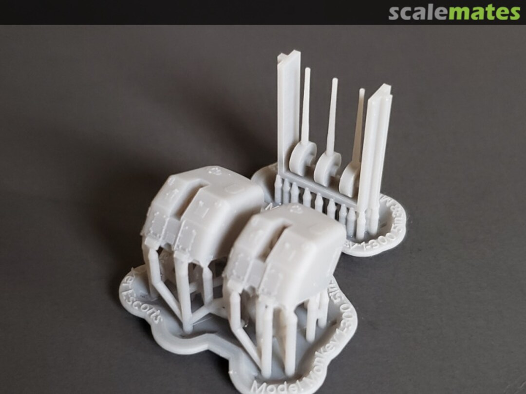 Boxart Destroyer Escort 5"/38 cal. Mounts (Mk.30 single mounts) 300-5in38-DE Model Monkey