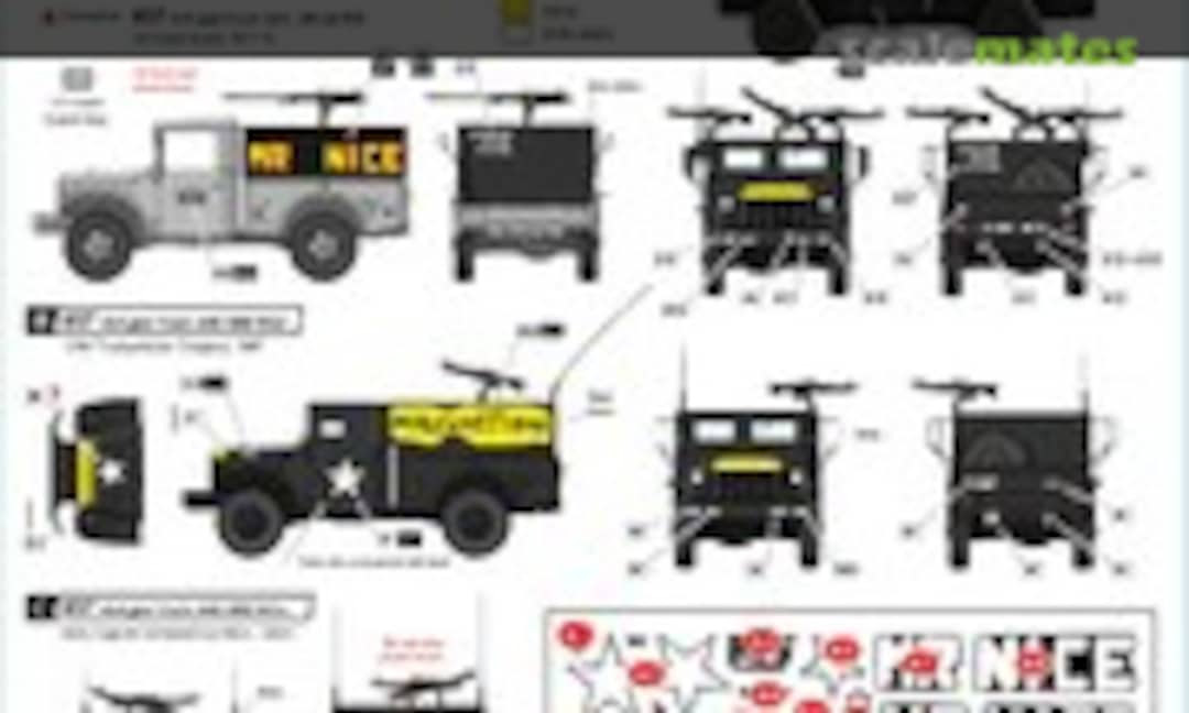 1:35 Vietnam Gun Trucks # 7. M37 3/4-ton trucks (Star Decals 35-C1200) 35-C1200