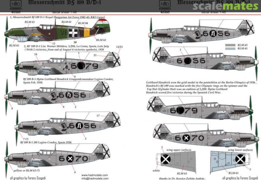 Boxart Messerschmitt Bf.109 B/D-1 48168 HADmodels Boxart Messerschmitt Bf.109 B/D-1 48168 HADmodels