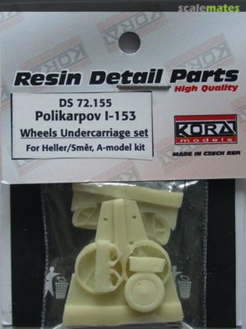 Boxart Polikarpov I-153 wheels undercarriage set DS72155 Kora Models Boxart Polikarpov I-153 wheels undercarriage set DS72155 Kora Models