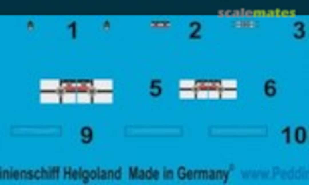 1:1250 SMS Grosslinienschiff Helgoland (Peddinghaus-Decals 1250 3178) 1250 3178