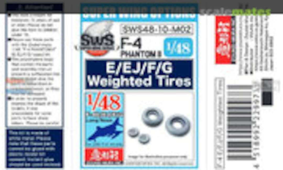 1:48 F-4E F-4EJ F-4J F-4G Phantom II Weighted Tires (Zoukei-Mura A29973) A29973