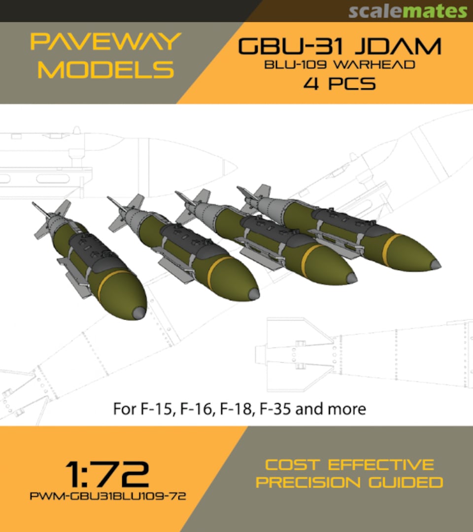 Boxart GBU-31 PWM-GBU31BLU109-72 Paveway Models
