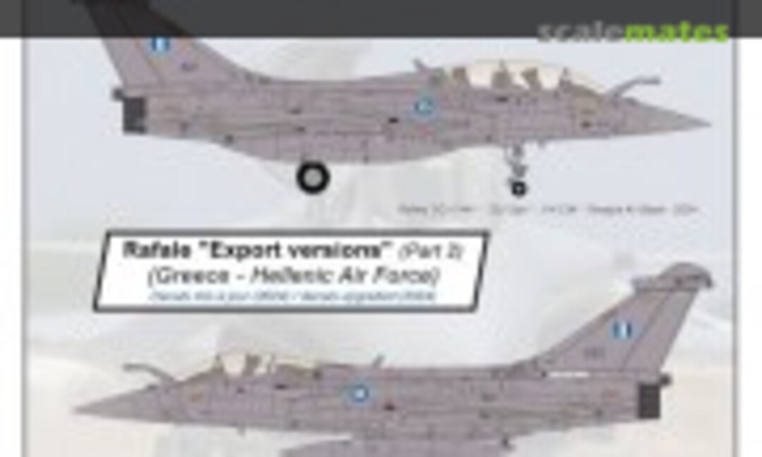 1:48 Rafale "Export versions" (part 2) "Greece - Hellenic Air Force" (Syhart 48-920v2) 48-920v2
