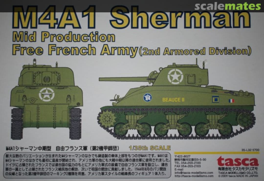 Boxart M4A1 Sherman 35-L32 Tasca Boxart M4A1 Sherman 35-L32 Tasca