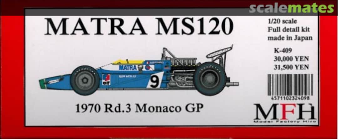 Boxart Matra MS120 K-409 Model Factory Hiro Boxart Matra MS120 K-409 Model Factory Hiro