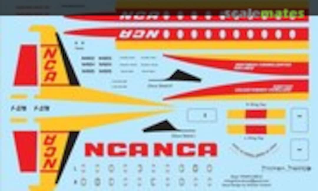 1:144 F-27 NCA (Vintage Flyer Decals VFD144-080) VFD144-080