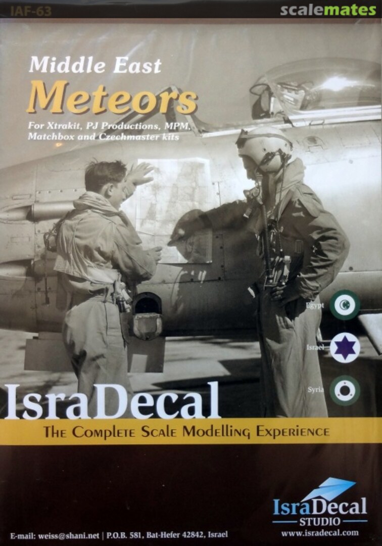 Boxart Middle East Meteors IAF-63 IsraDecal Studio Boxart Middle East Meteors IAF-63 IsraDecal Studio