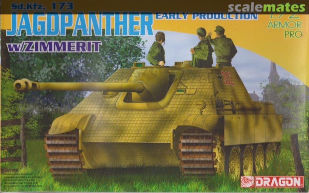Boxart Jagdpanther Early Production w/ Zimmerit 7241 Dragon Boxart Jagdpanther Early Production w/ Zimmerit 7241 Dragon