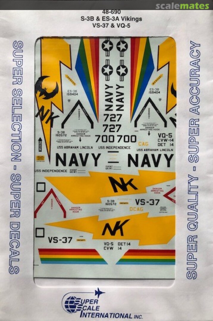 Boxart S-3B & ES-3A Vikings 48-690 SuperScale International Boxart S-3B & ES-3A Vikings 48-690 SuperScale International