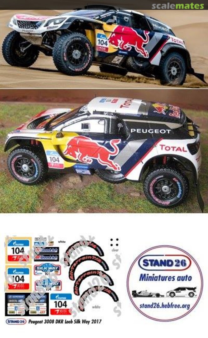 Contents Peugeot 3008 DKR Maxi [EG-926-TC] "Red Bull" S26D010 Stand 26