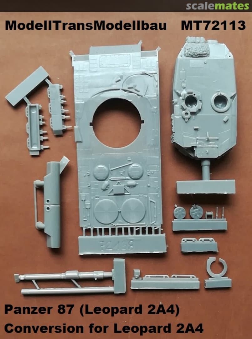 Boxart Panzer 87 (Leopard 2A4) MT72113 Modell Trans Modellbau Boxart Panzer 87 (Leopard 2A4) MT72113 Modell Trans Modellbau