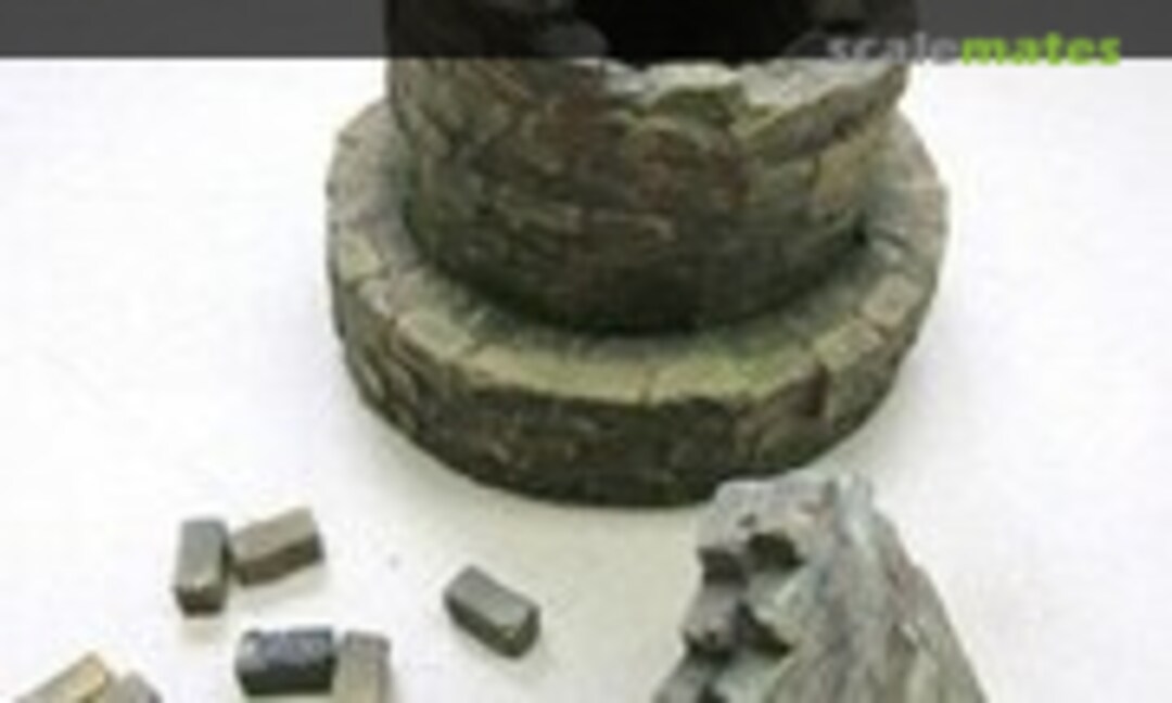 1:35 Destroyed Industrial Chimney Stack (Fields of Glory FoG5094) FoG5094