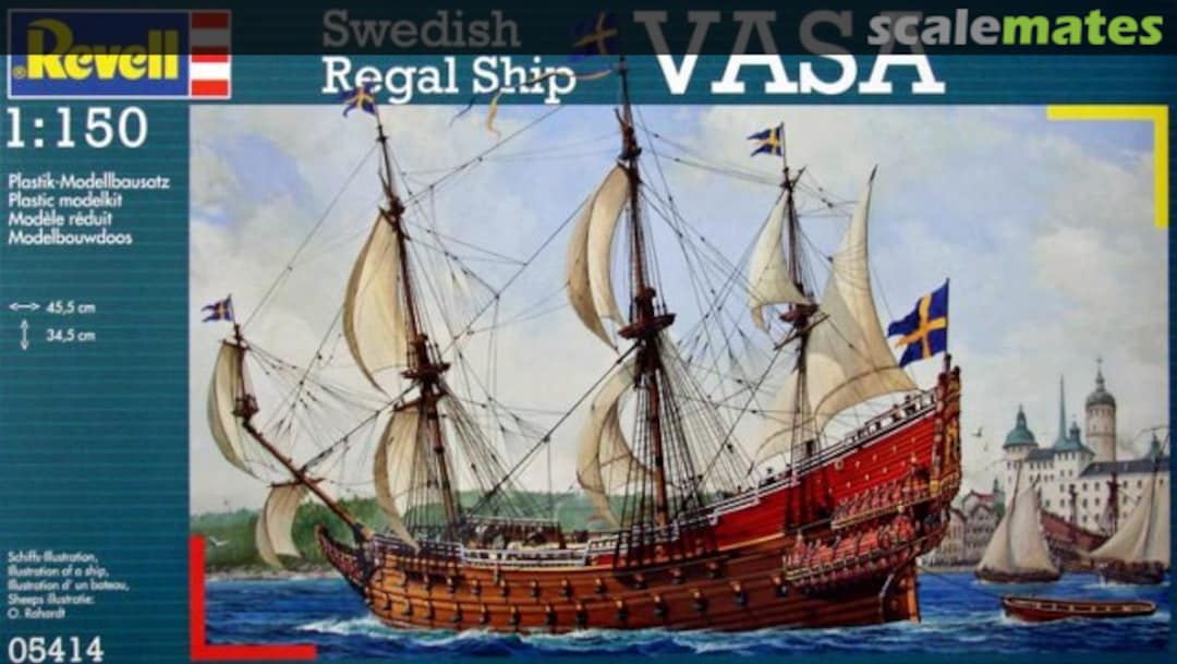 Boxart Swedish Regal Ship Vasa 05414 Revell