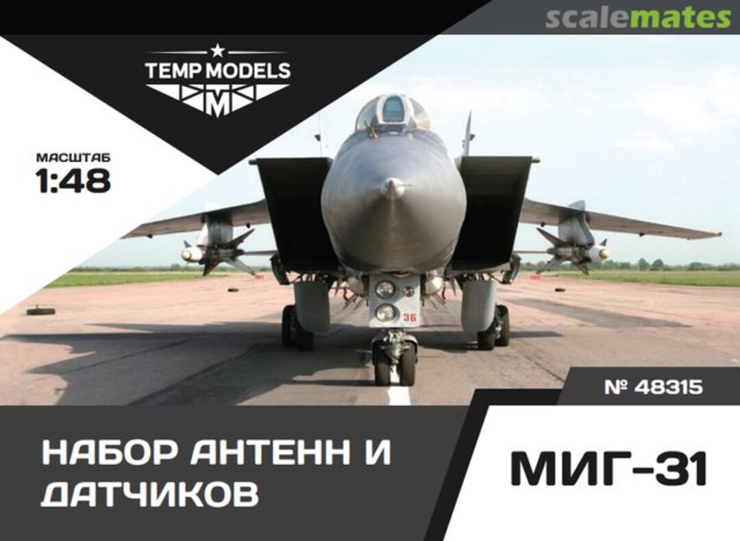 Boxart MiG-31 Sensors 48315 Tempmodels Boxart MiG-31 Sensors 48315 Tempmodels