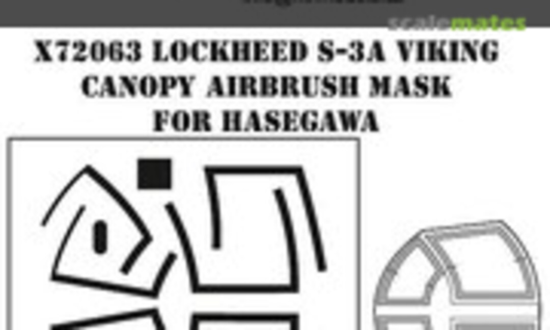 1:72 Lockheed S-3A Viking Canopy Airbrush Mask (MH Models X72063) X72063