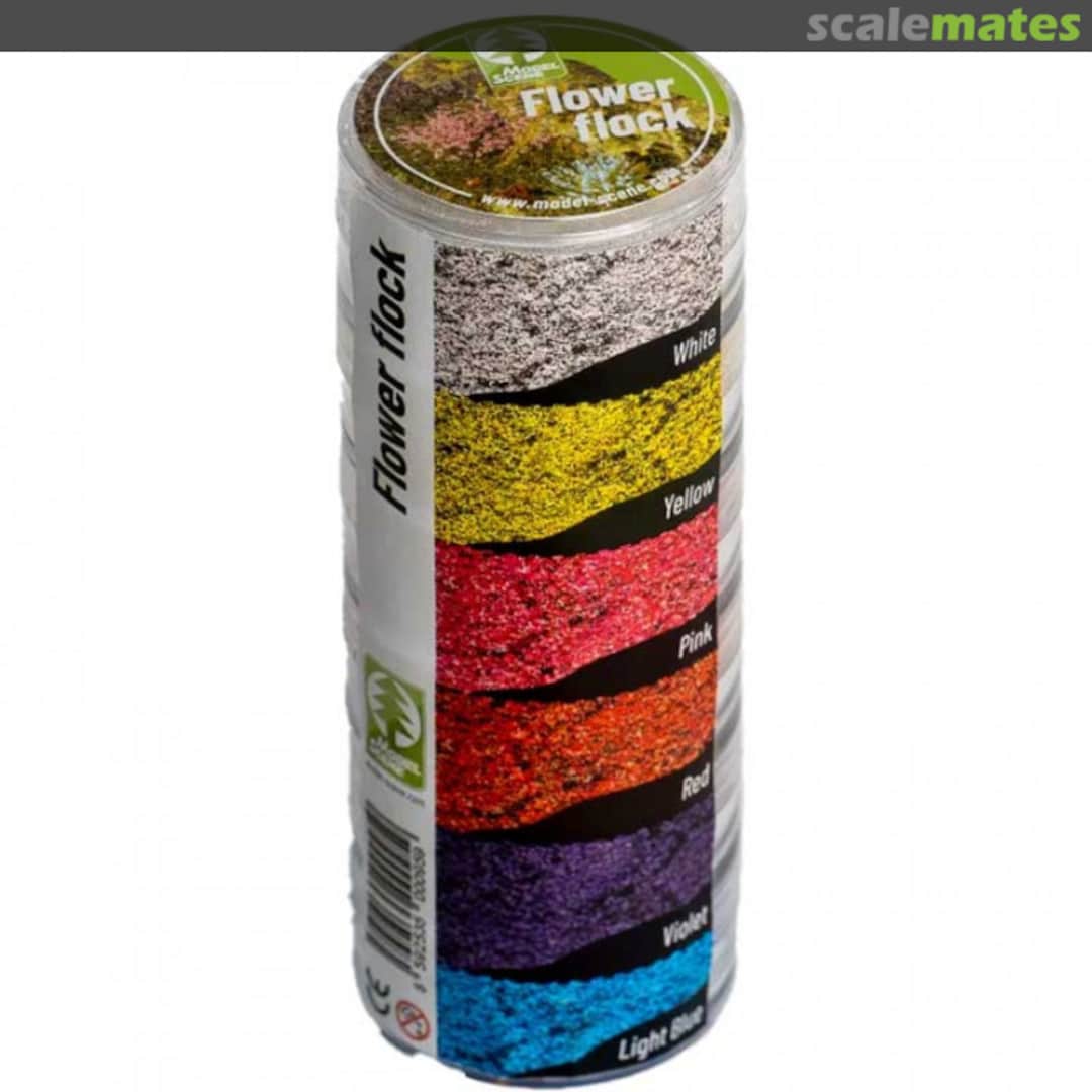 Boxart Blumen Flock 6 Farben Flower Flocks 000-95 Model Scene Boxart Blumen Flock 6 Farben Flower Flocks 000-95 Model Scene