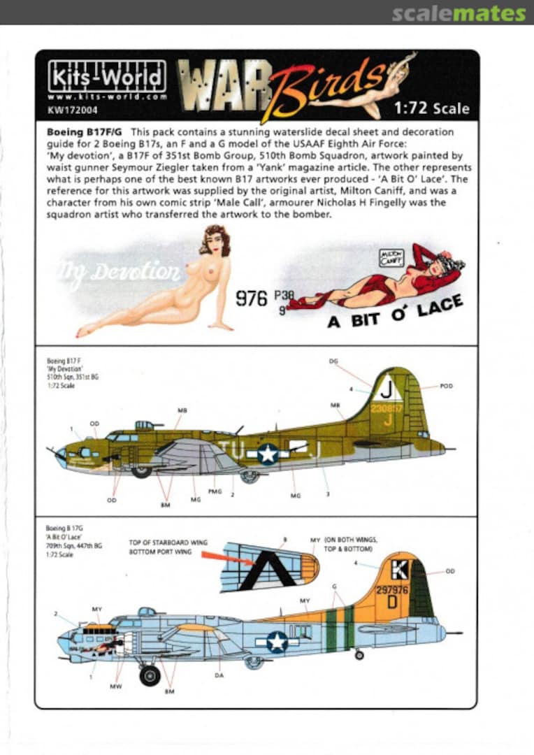 Boxart Boeing B-17F/G KW172004 Kits-World